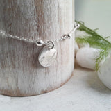 Sterling Silver Mountain Bracelet - Tiny Minimalist Charm