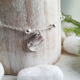 Sterling Silver Mountain Bracelet - Tiny Minimalist Charm