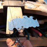 Sterling Silver Hammered Heart Earrings