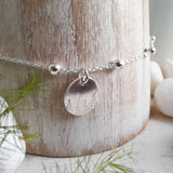 Sterling Silver Pine Trees Bracelet - Tiny Minimalist Charm