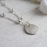 Sterling Silver Pine Trees Bracelet - Tiny Minimalist Charm