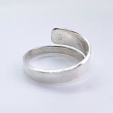 Hammered Textured Silver Ring - Adjustable Ring 925