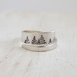 Silver Forest Wrap Ring - Adjustable Tree Jewellery