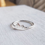 Dainty Silver Mountain Ring