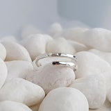 Hammered Sterling Silver Ring - Double Wrapped Ring