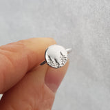Silver Forest Ring - Tiny Cute Pine Trees