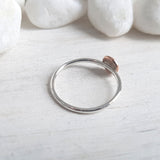 Copper Swirl - Sterling Silver Band