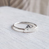 Dainty Silver Mountain Ring