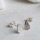 Tiny Silver Tree Studs - Forest Earrings
