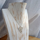 Silver Birch Leaf Pendant (medium 2)