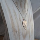 Silver Birch Leaf Pendant (meduim/small 3)