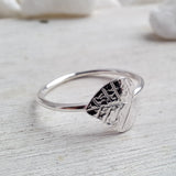 Spring Silver Leaf Ring