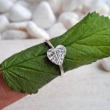 Spring Silver Leaf Ring
