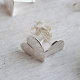 Spring Silver Leaf Studs