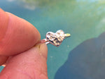 Hammered Silver Heart Ring - Sterling Silver Ring 925