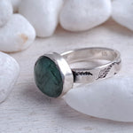 Temporary listing for Green Moss Agate Ring