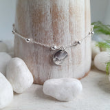 Sterling Silver Mountain Bracelet - Tiny Minimalist Charm