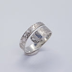 Silver Sun Ring - Sterling Silver Wrap Ring