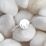 Silver Forest Ring - Tiny Cute Pine Trees