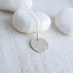 Sterling Silver Pine Trees Necklace - Tiny Minimalist Pendant