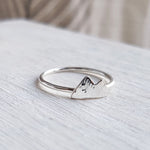 Dainty Silver Mountain Ring
