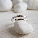 Hammered Sterling Silver Ring - Double Wrapped Ring