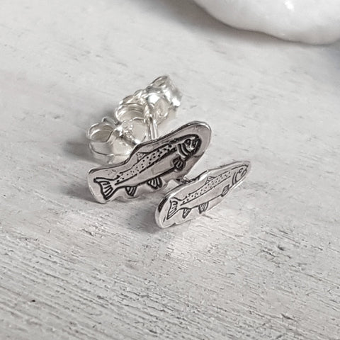 925 Sterling Silver Fish Earrings For Women Animal Studs Earrings Blac –  SHINE JEWEL